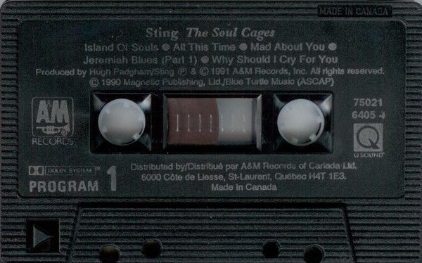 Sting - The Soul Cages - 1991