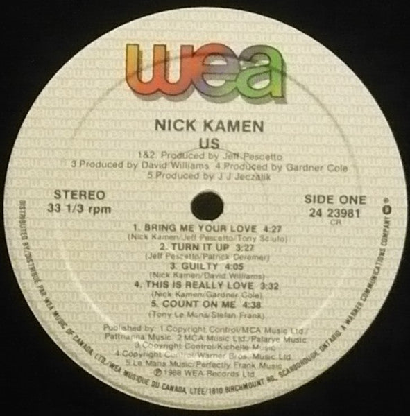 Nick Kamen - Us - 1988