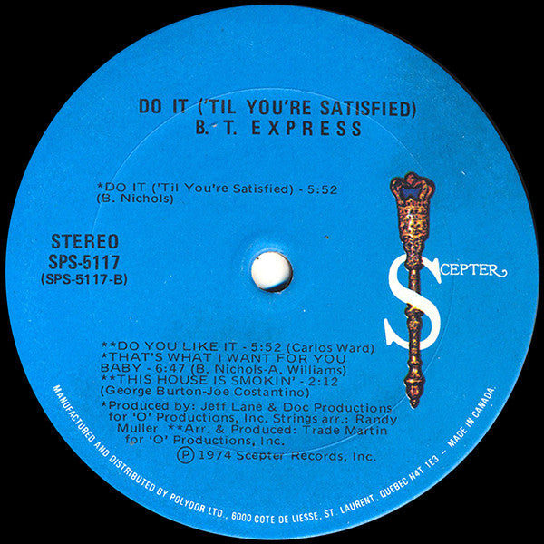 B.T. Express - Do It ('Til You're Satisfied)