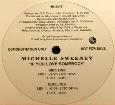 Michelle Sweeney - If You Love Somebody