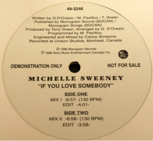 Michelle Sweeney - If You Love Somebody