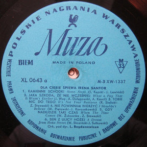 Irena Santor - Dla Ciebie Śpiewa - 1970