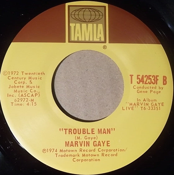 Marvin Gaye - Distant Lover (Edited Version) / Trouble Man  - 1974