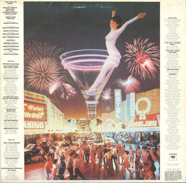 Tom Waits And Crystal Gayle - One From The Heart - The Original Motion Picture Soundtrack Of Francis Coppola's Movie - 1982