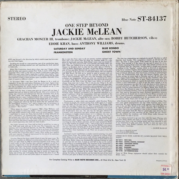 Jackie McLean - One Step Beyond - 1966