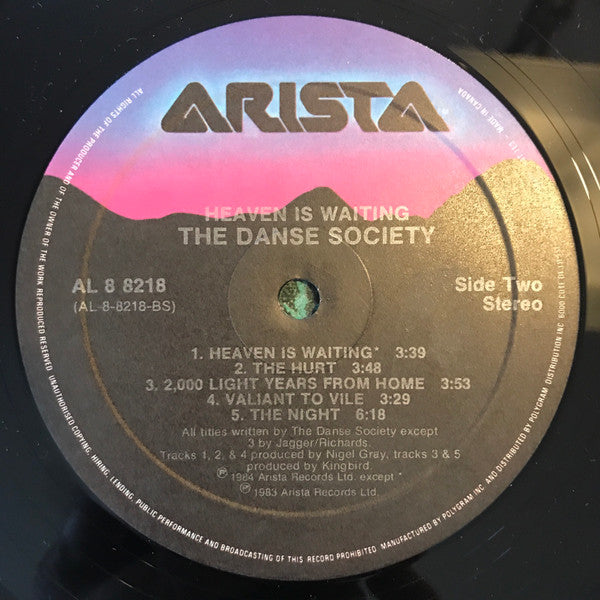 The Danse Society - Heaven Is Waiting Vinyl Record