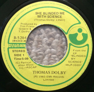 Thomas Dolby - She Blinded Me With Science Vinyl Record