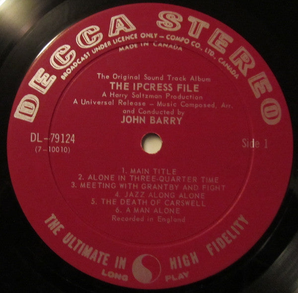 John Barry - The Ipcress File (The Original Soundtrack Album)