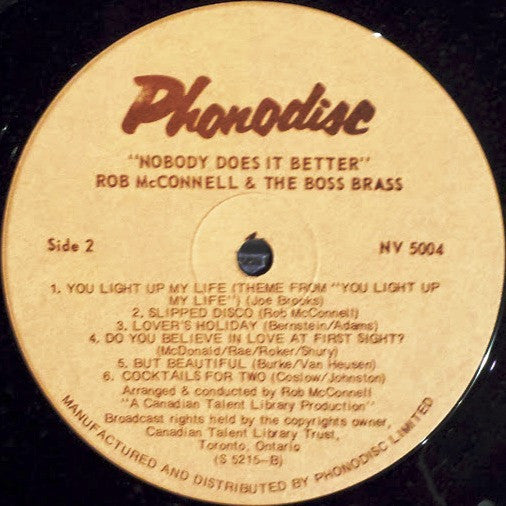 Rob McConnell & The Boss Brass - Nobody Does It Better - 1978