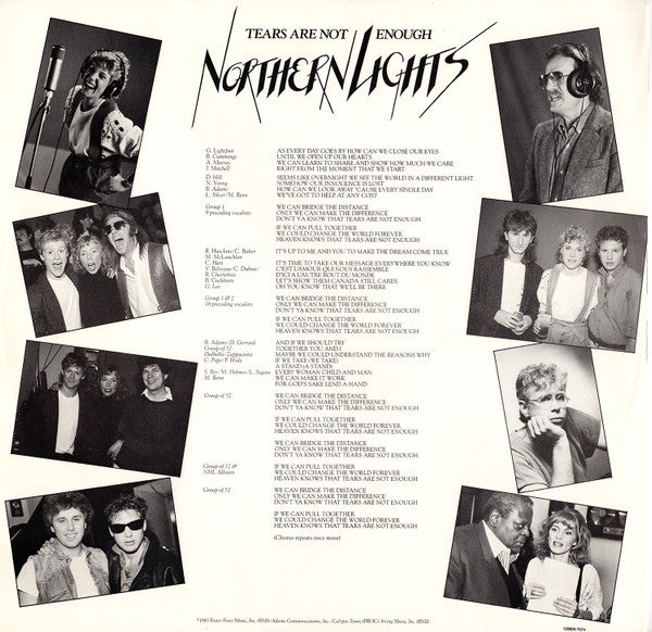 Northern Lights - Tears Are Not Enough - 1985