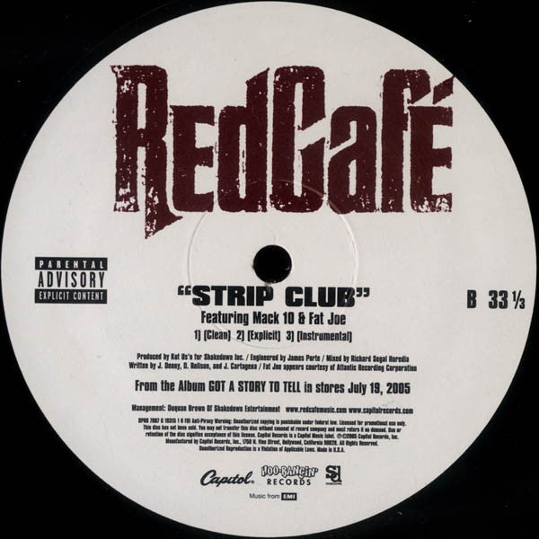Red Cafe - Yellow Bottle / Strip Club - 2005