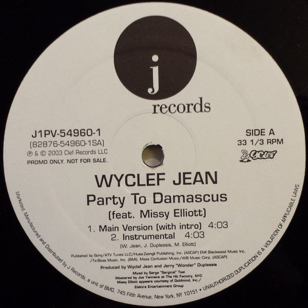 Wyclef Jean - Party To Damascus