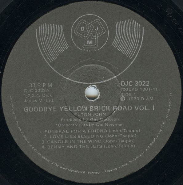 Elton John - Goodbye Yellow Brick Road Vol. 1 - 1973