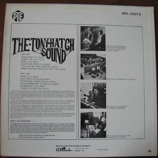 Tony Hatch Sound, The - The Tony Hatch Sound - 1965