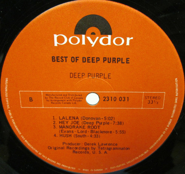 Deep Purple - Best Of Deep Purple -