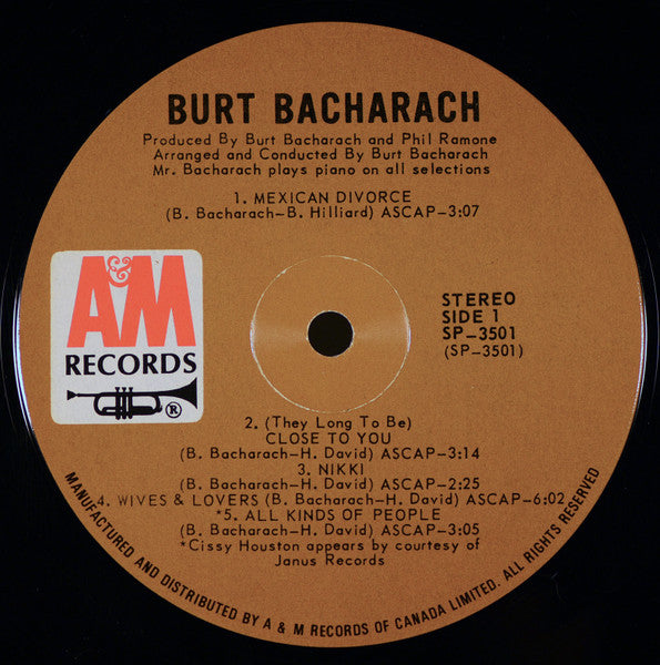 Burt Bacharach - Burt Bacharach - 1971
