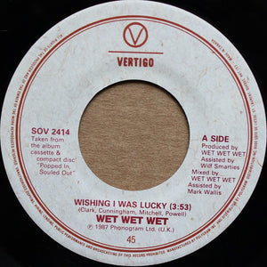 Wet Wet Wet - Wishing I Was Lucky Vinyl Record