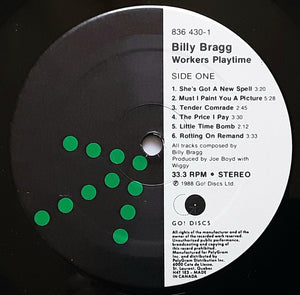 Billy Bragg - Workers Playtime - 1988