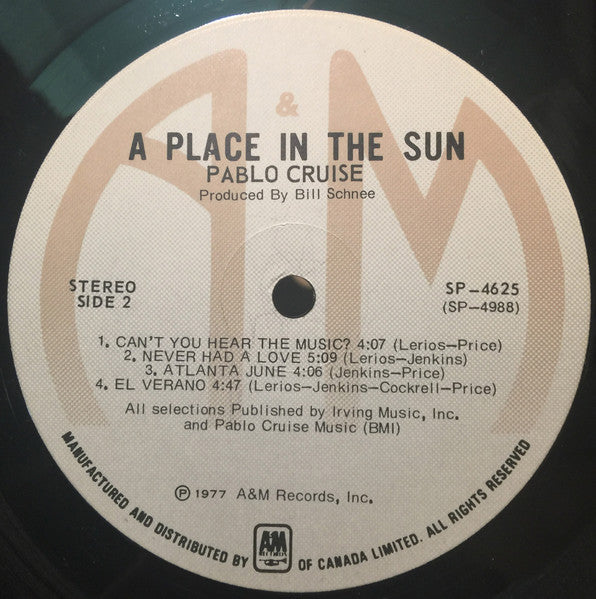 Pablo Cruise - A Place In The Sun - 1977