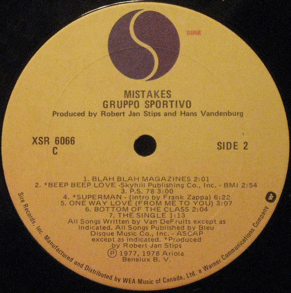 Gruppo Sportivo - Mistakes