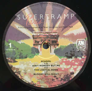 Supertramp - Paris Vinyl Record