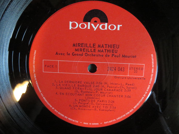 Mireille Mathieu - Mireille Mathieu - 1972