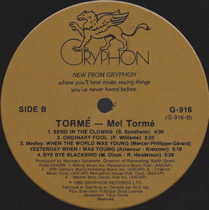 Mel Tormé - A New Album - 1980
