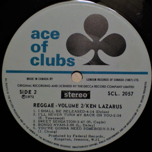 Ken Lazarus - Reggae Volume 2