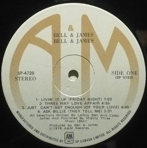 Bell & James - Bell & James Vinyl Record