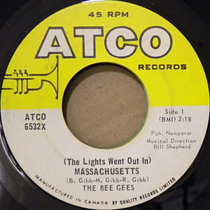 The Bee Gees - (The Lights Went Out In) Massachusetts Vinyl Record