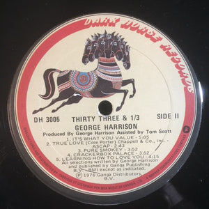 George Harrison - Thirty Three & 1/3 Vinyl Record