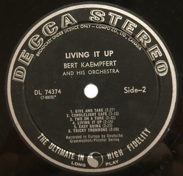 Bert Kaempfert & His Orchestra - Living It Up! - 1963
