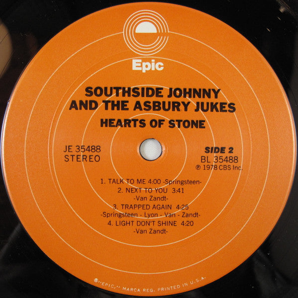 Southside Johnny & The Asbury Jukes - Hearts Of Stone - 1978