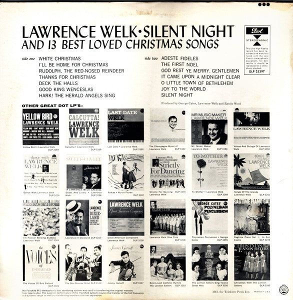 Lawrence Welk - Silent Night (And 13 Other Best Loved Christmas Songs) - 1961