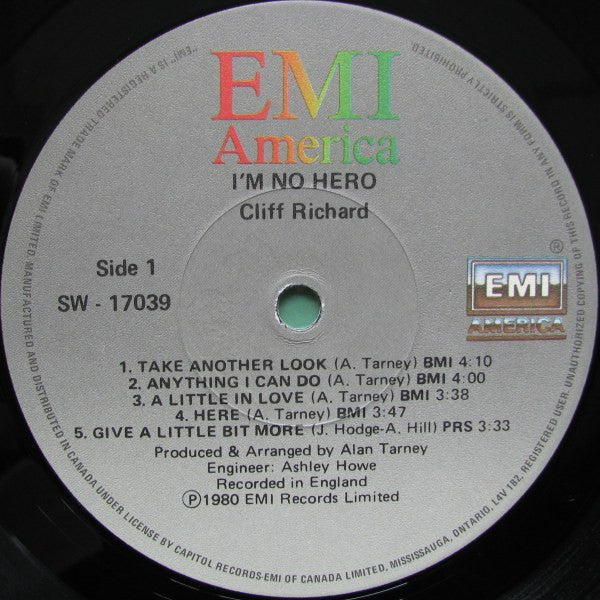 Cliff Richard - I'm No Hero - 1980