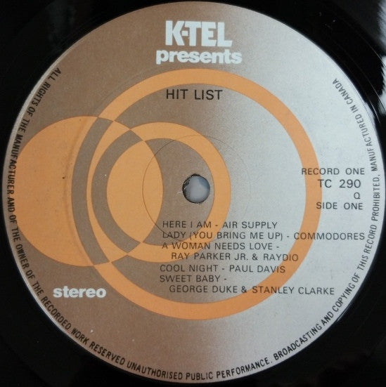 Various - The Hit List - 1982