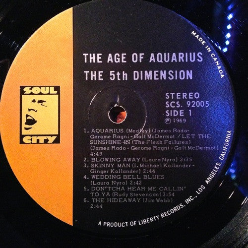 The 5th Dimension - The Age Of Aquarius Vinyl Record