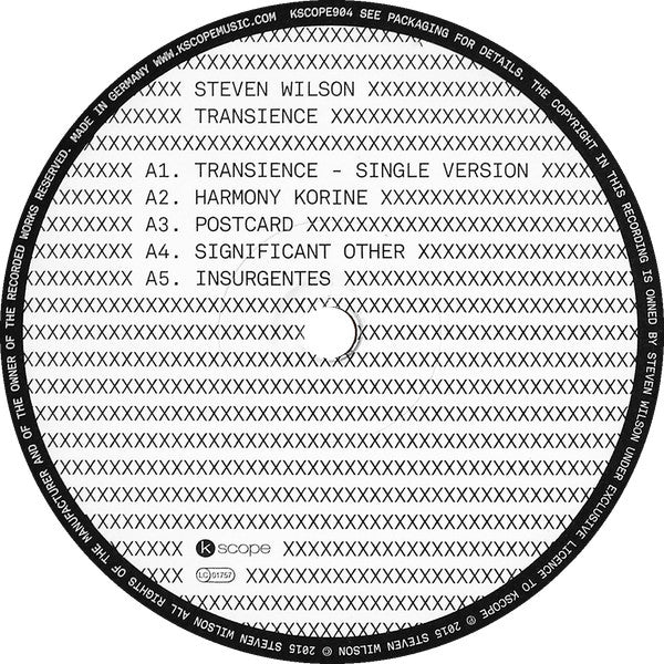 Steven Wilson - Transience - 2015