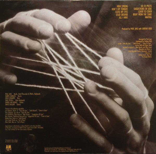Paul Janz - High Strung - 1985