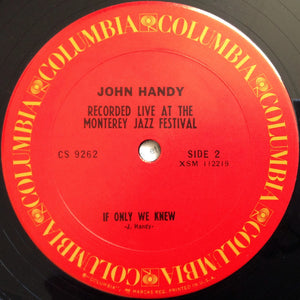 John Handy - Recorded Live At The Monterey Jazz Festival