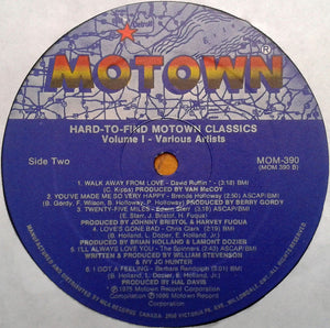 Various - Hard-To-Find Motown Classics Volume One