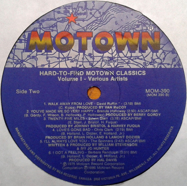 Various - Hard-To-Find Motown Classics Volume One