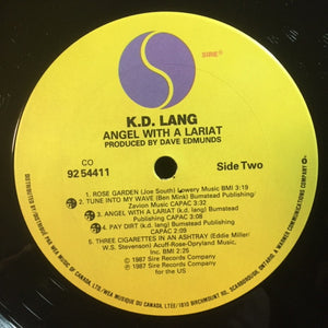 K.D. Lang And The Reclines - Angel With A Lariat - 1987