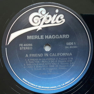 Merle Haggard - A Friend In California