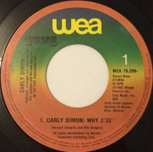 Carly Simon - Why - 1982