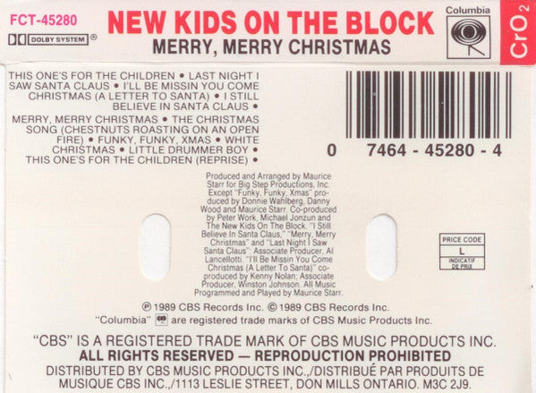 New Kids On The Block - Merry, Merry Christmas Vinyl Record