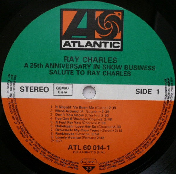 Ray Charles - A 25th Anniversary In Show Business Salute To Ray Charles -