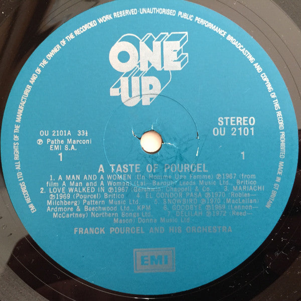Franck Pourcel Et Son Grand Orchestre - A Taste Of Pourcel - 1975