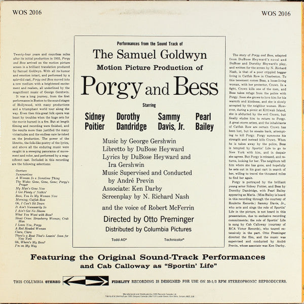 Various - Porgy And Bess (An Original Sound Track Recording)