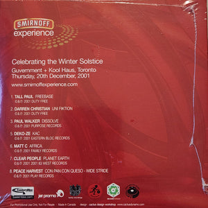 Various - Smirnoff Experience-Celebrating The Winter Solstice (CD) - 2001